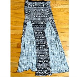 SOLD Tribal print maxi skirt